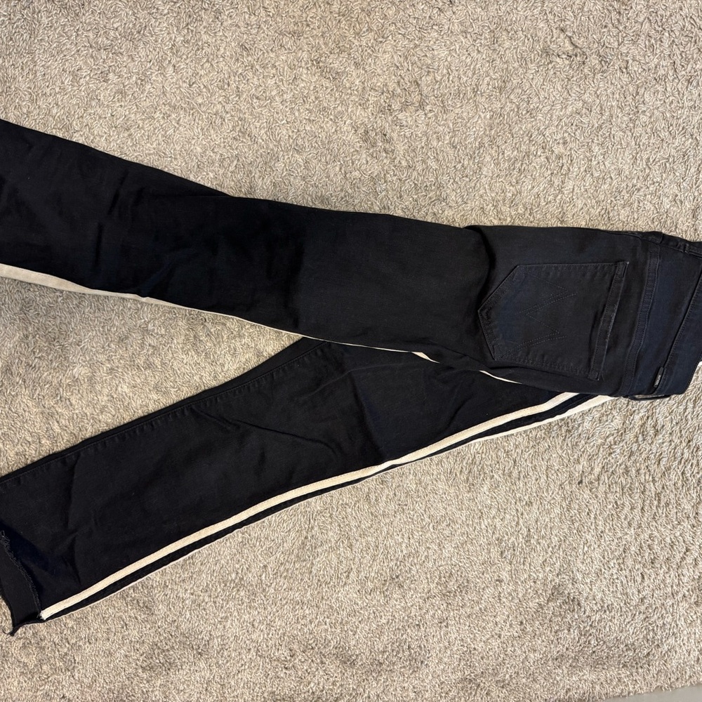 Mother insider crop step fray size 28